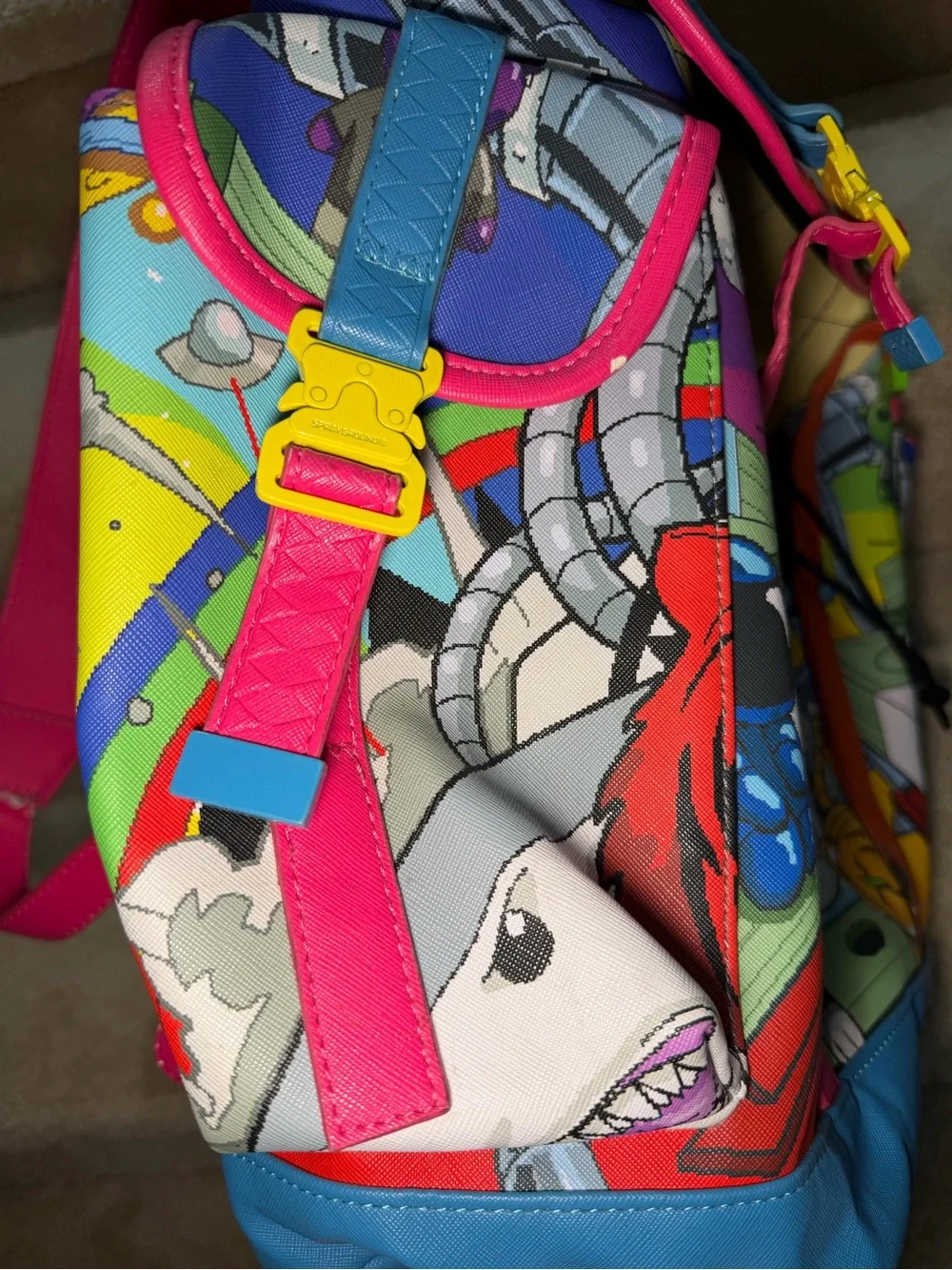 Limited Edition Sprayground Chaotic Universe Monte Carlo Bag-Multicolor Backpack